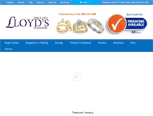 Tablet Screenshot of lloydsdiamonds.com